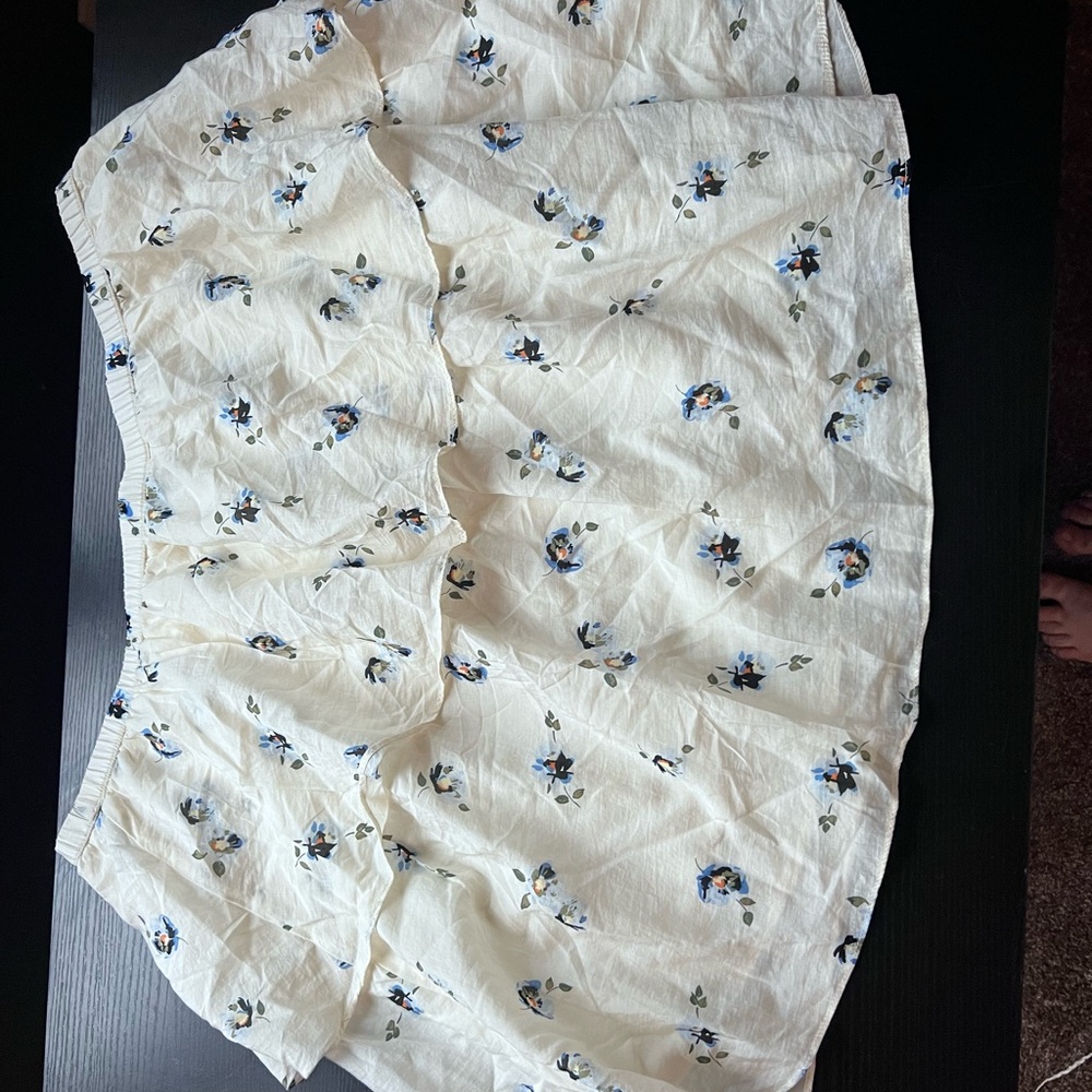 Target Cream Floral Skirt